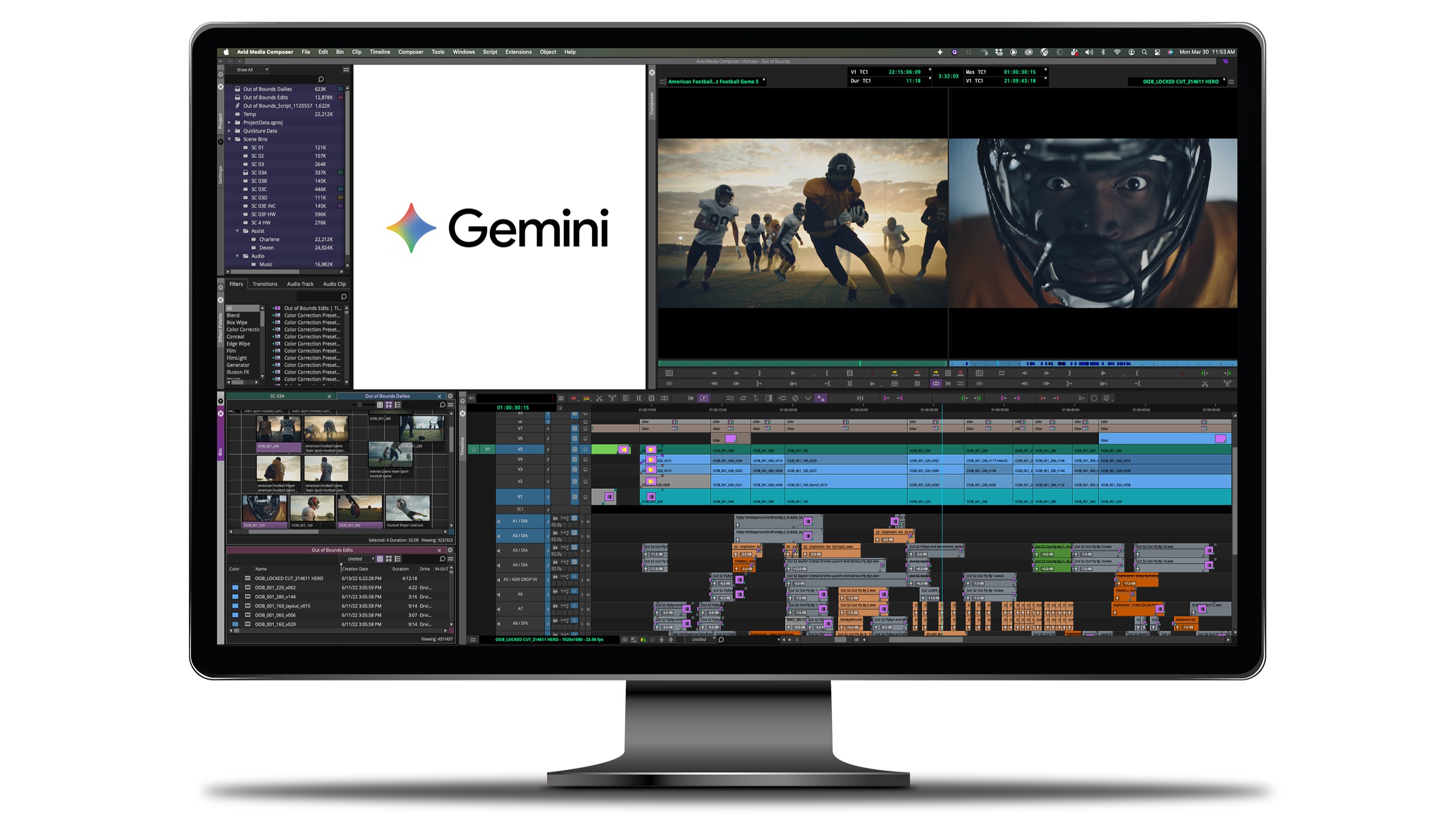 Google Gemini Media Composer
